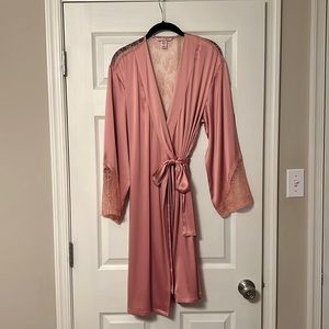 Victoria’s Secret satin and lace wrap robe